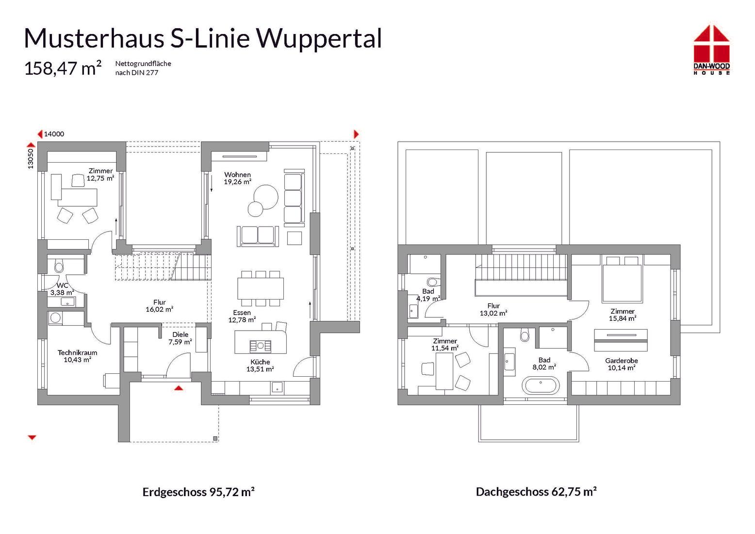 Grundriss Danwood S-Linie Wuppertal