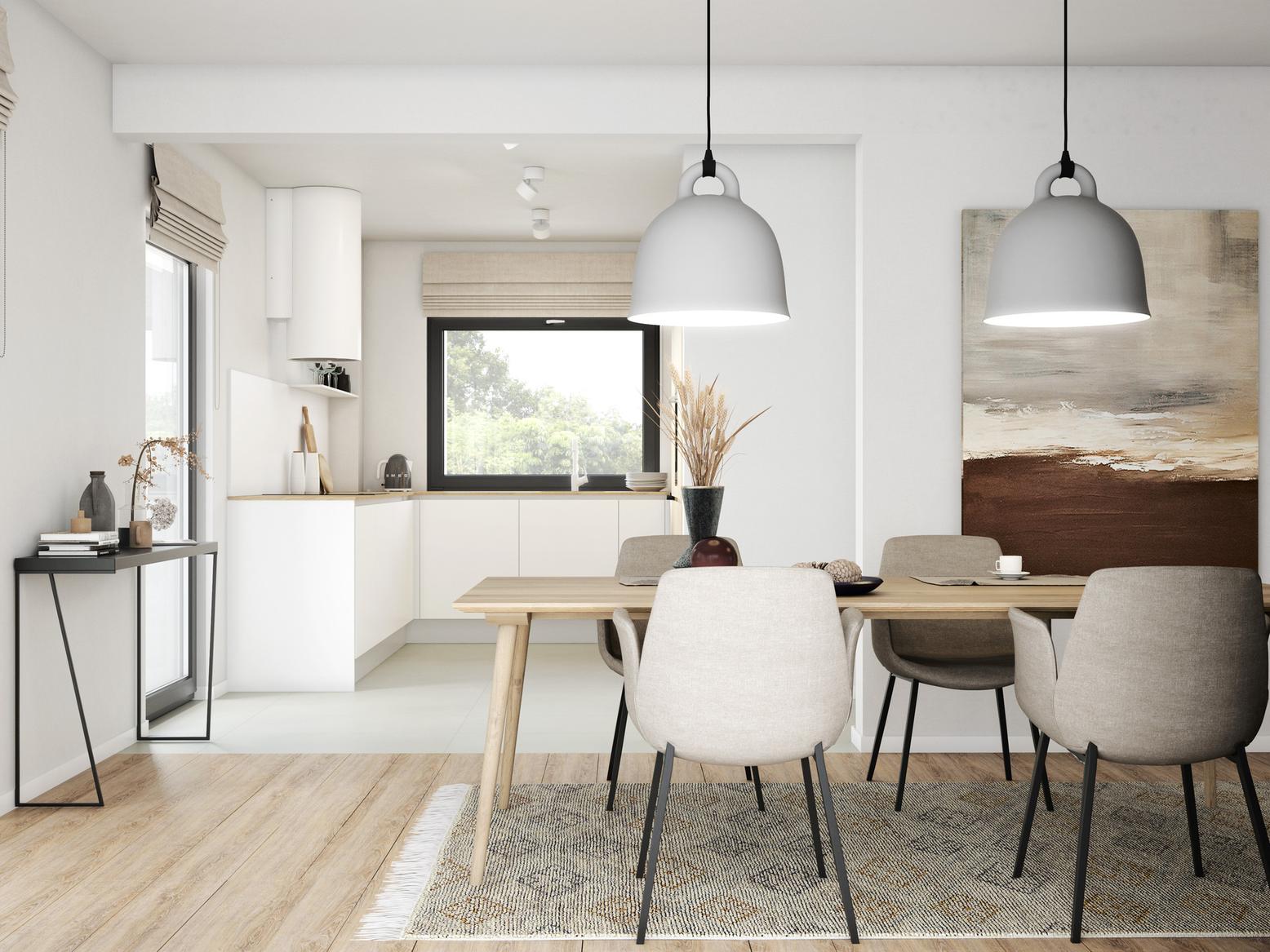 Modernes Ambiente mit natürlichen Farbtönen