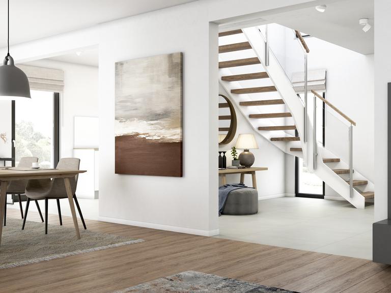 Modernes Ambiente mit natürlichen Farbtönen