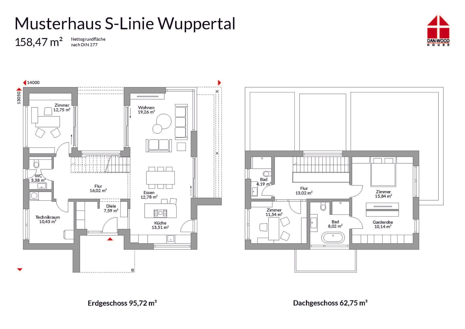 Grundriss Danwood S-Linie Wuppertal