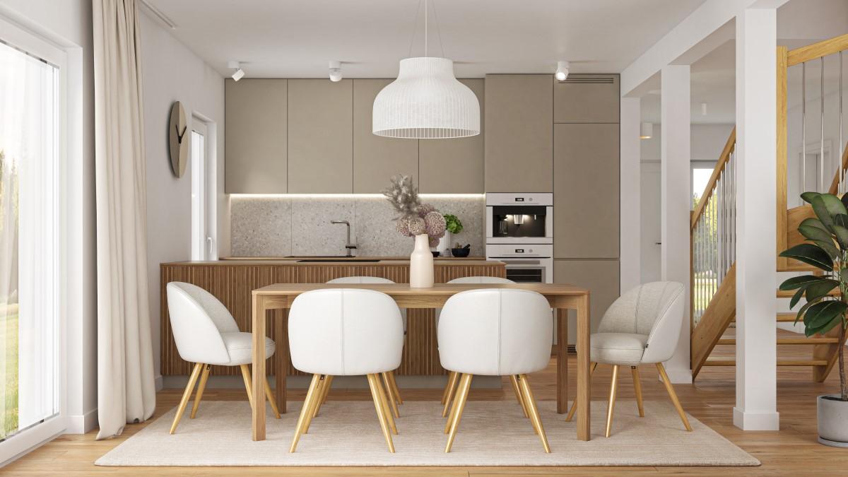 Helles Raumdesign mit warmen Naturtönen