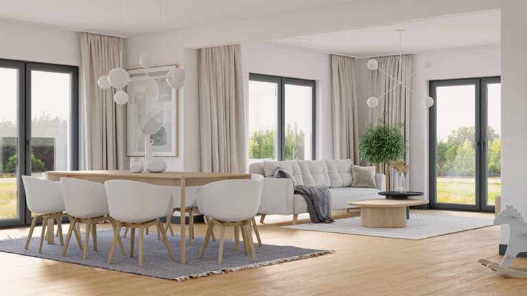 Zeitloses Wohnkonzept mit warmen Farbnuancen